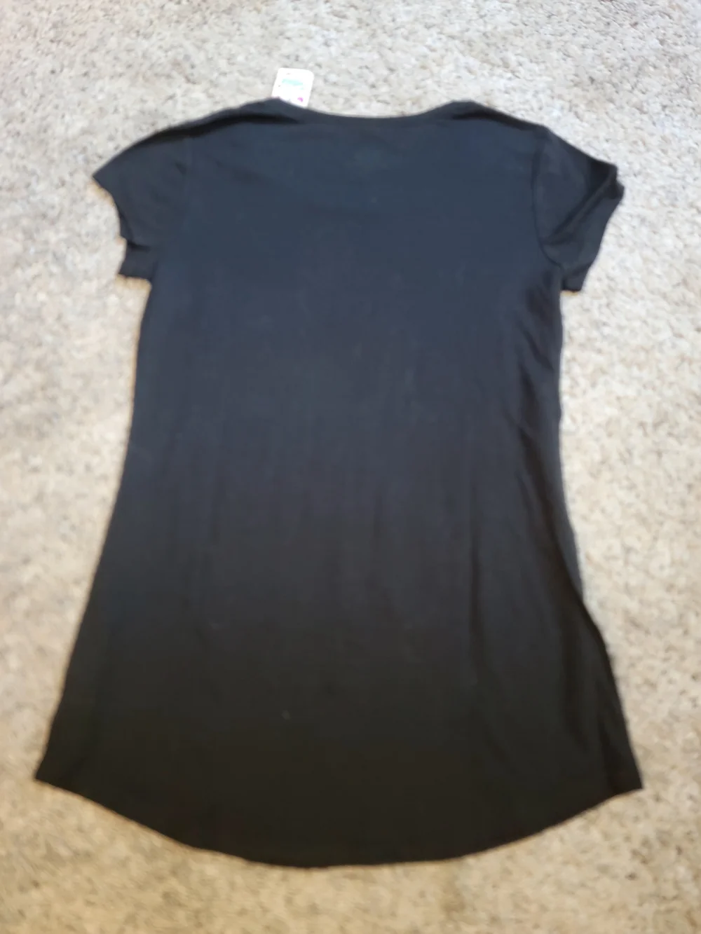 Justice Black Tee with Gold and White 'Live Rock Justice' Graphic Size 14 NWT!